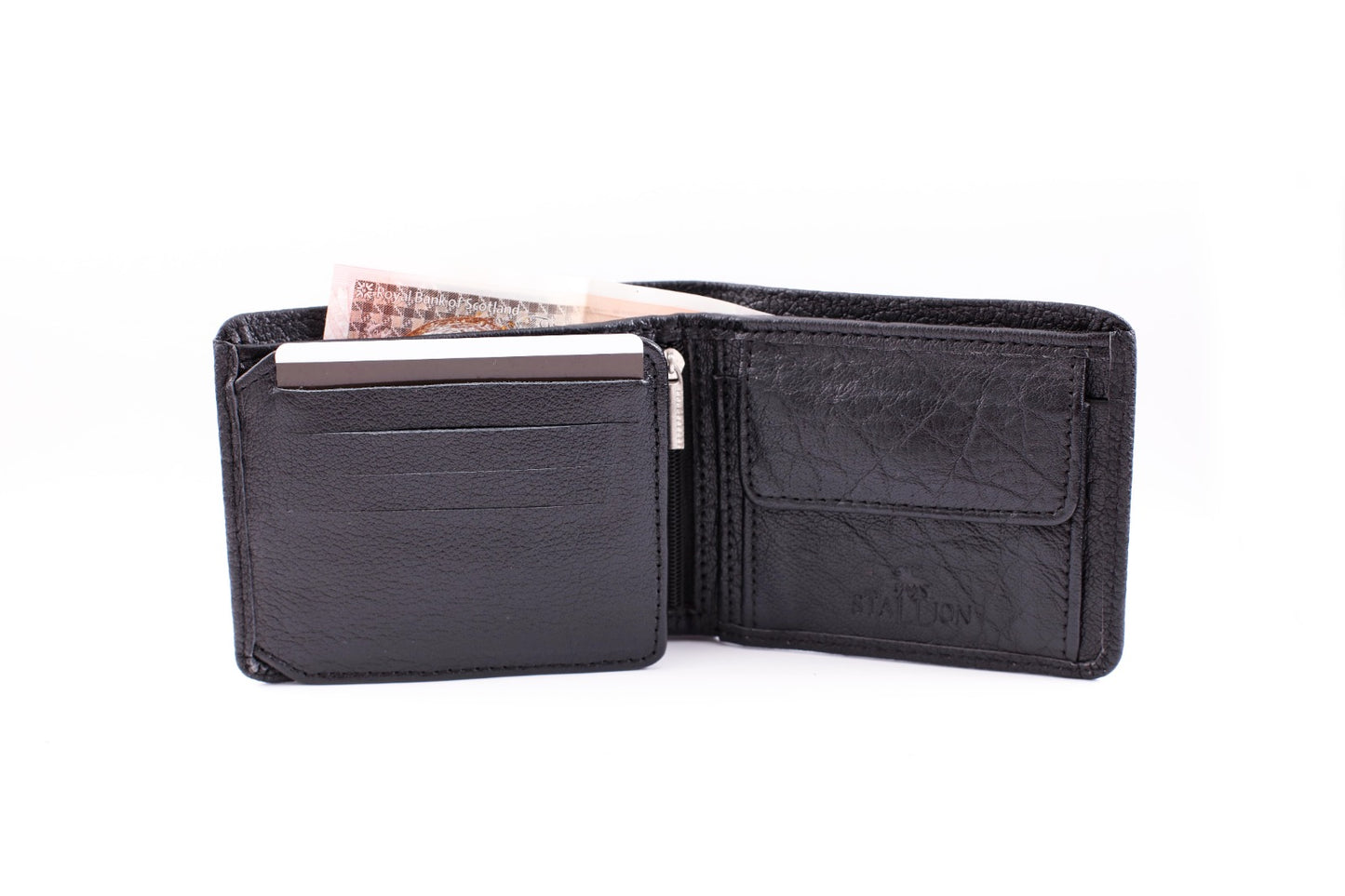 Hand made Full Grain Wallet in Black