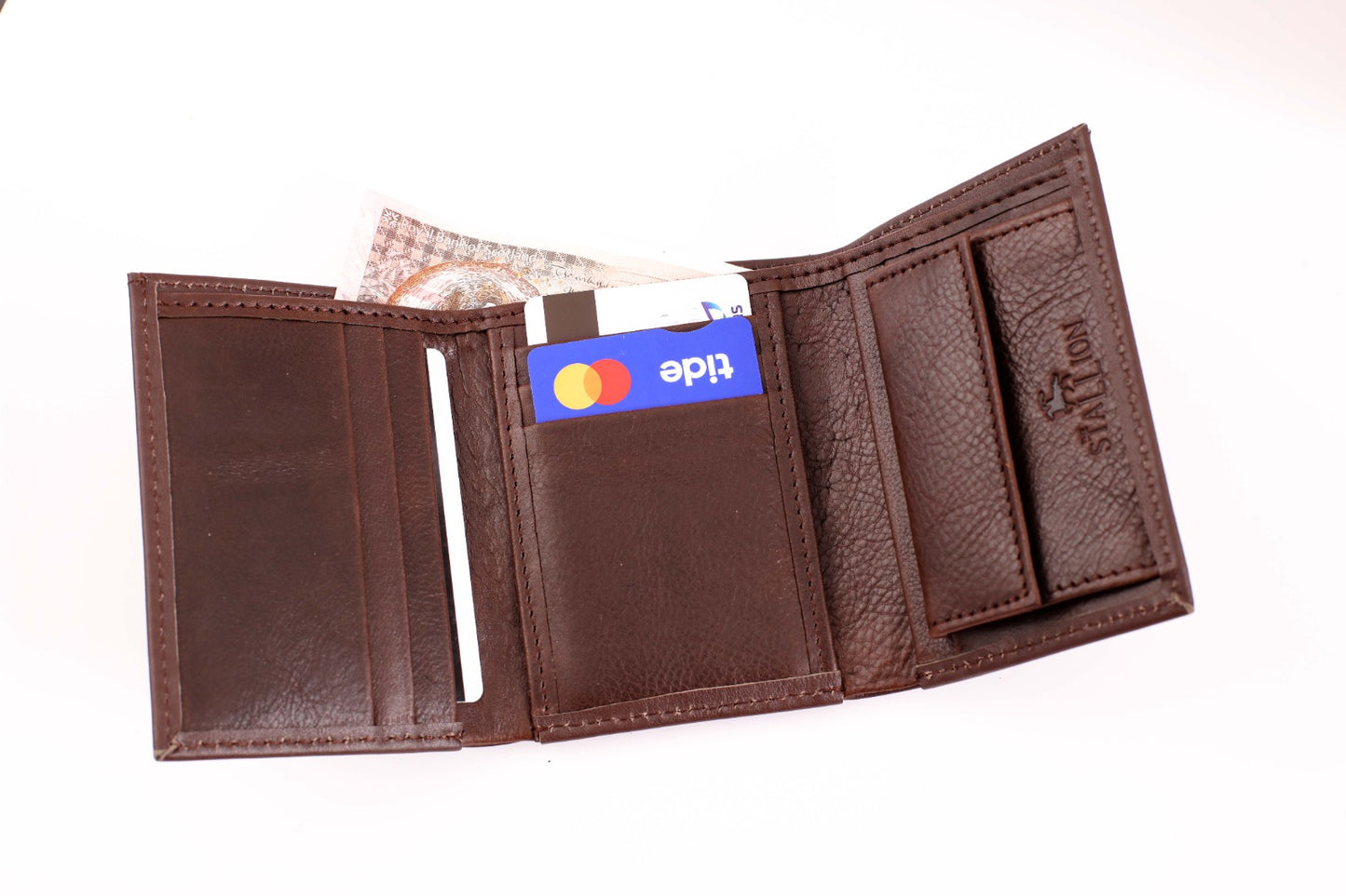 "Bison Bifold: Embrace the Wild with our Handcrafted Buffalo Skin Wallet - Perfect for both Men and Women" in Two colors