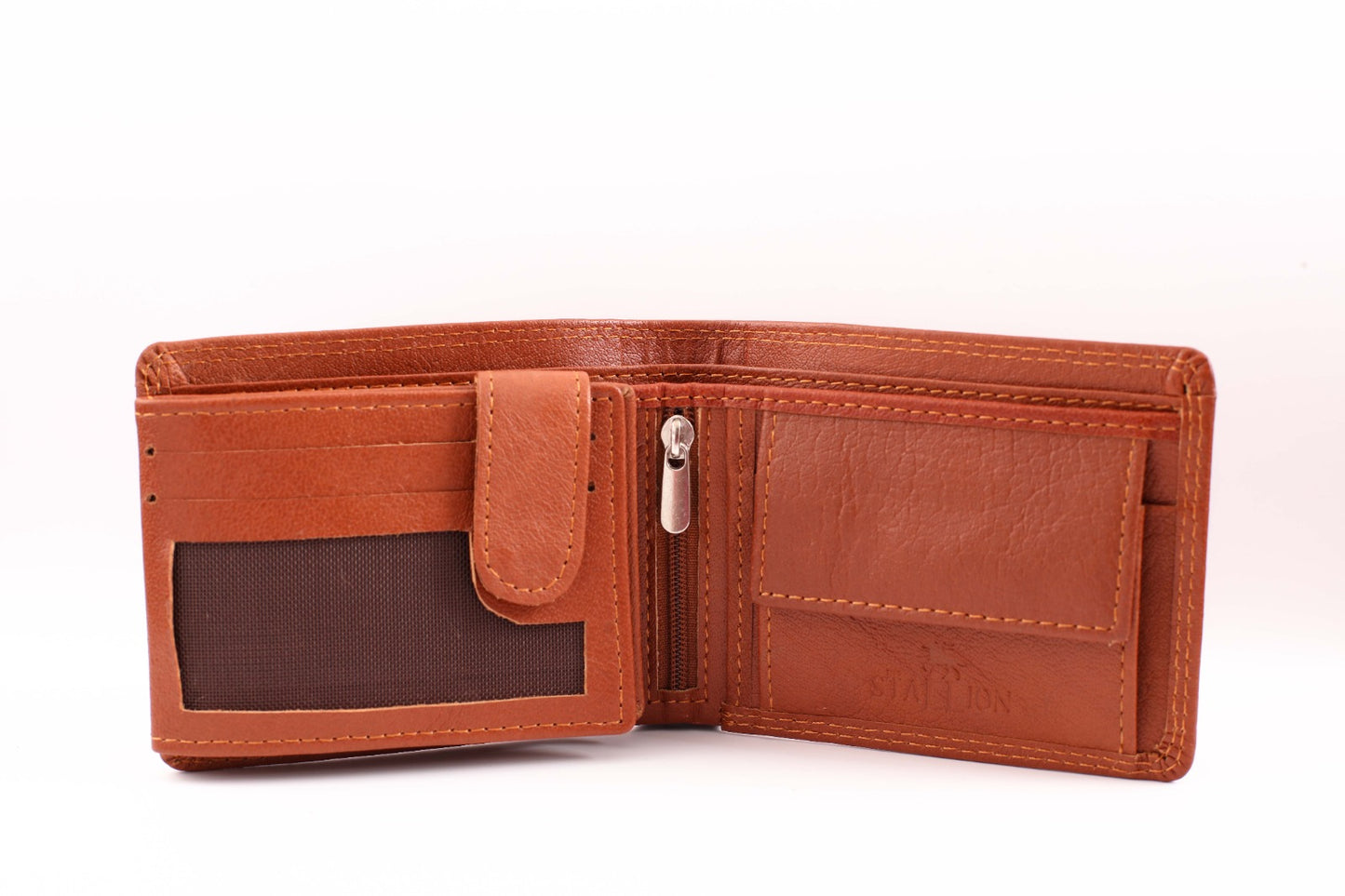 "Majestic Buckle Clasp Buffalo Wallet" Available in 3 Colors (Black, Tan Brown & Reddish brown)
