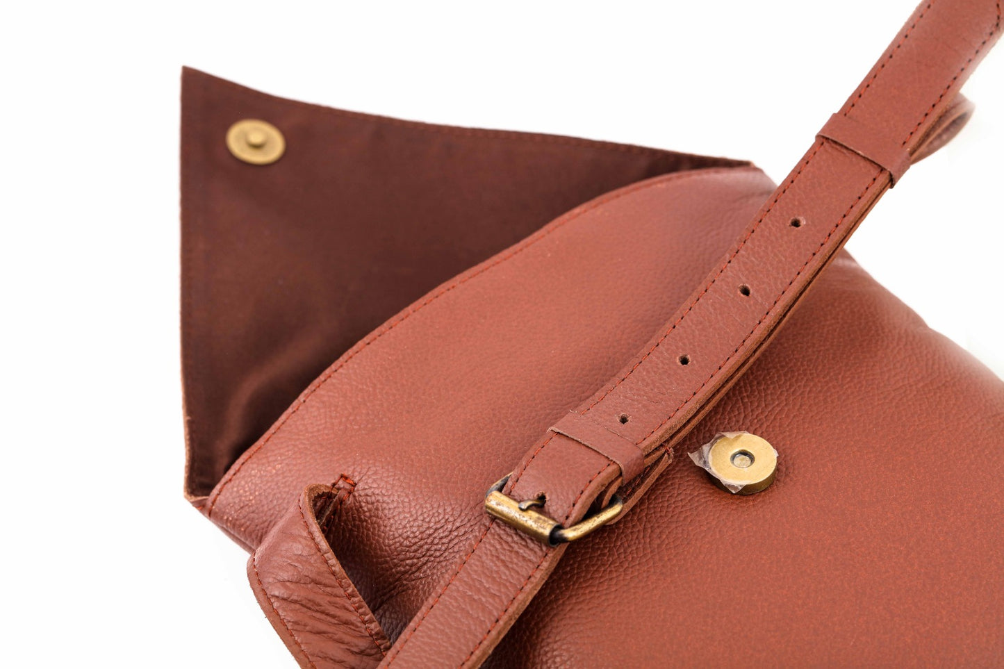 Buffalo Skin Cross Body bag Grain Texture