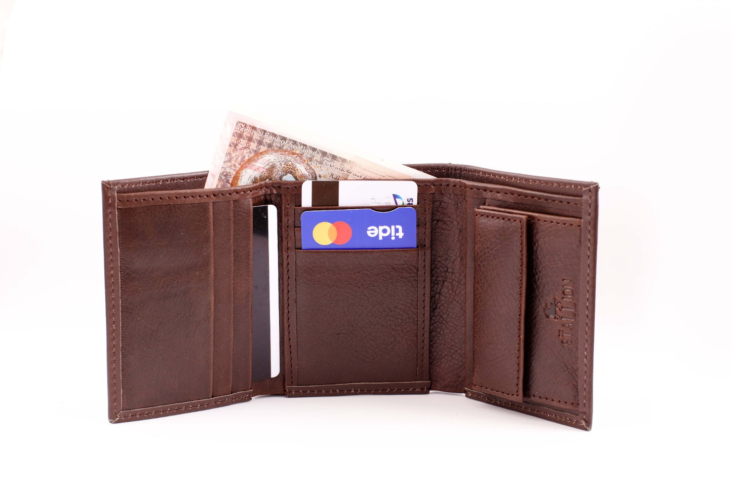 "Bison Bifold: Embrace the Wild with our Handcrafted Buffalo Skin Wallet - Perfect for both Men and Women" in Two colors