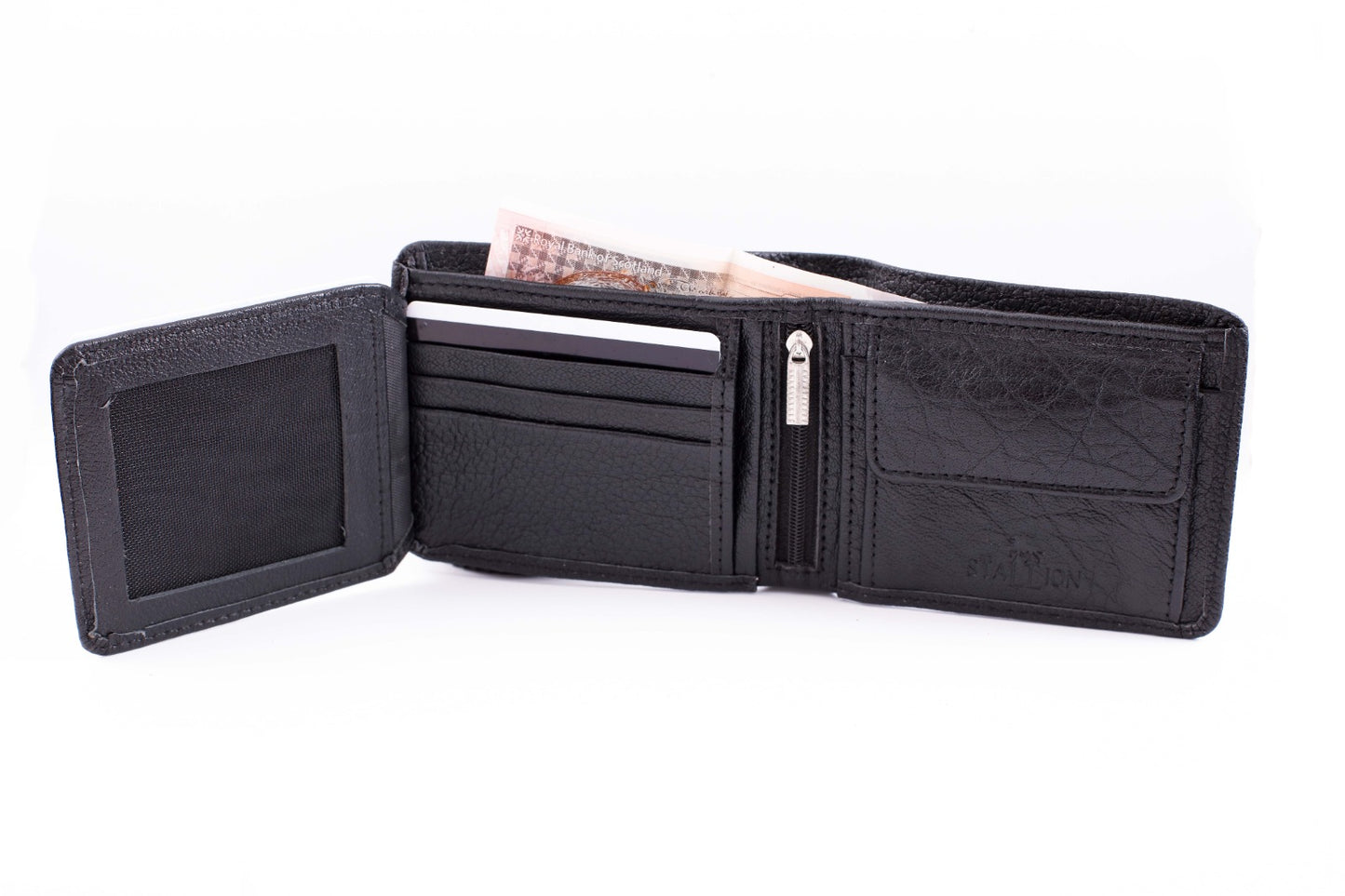 Hand made Full Grain Wallet in Black