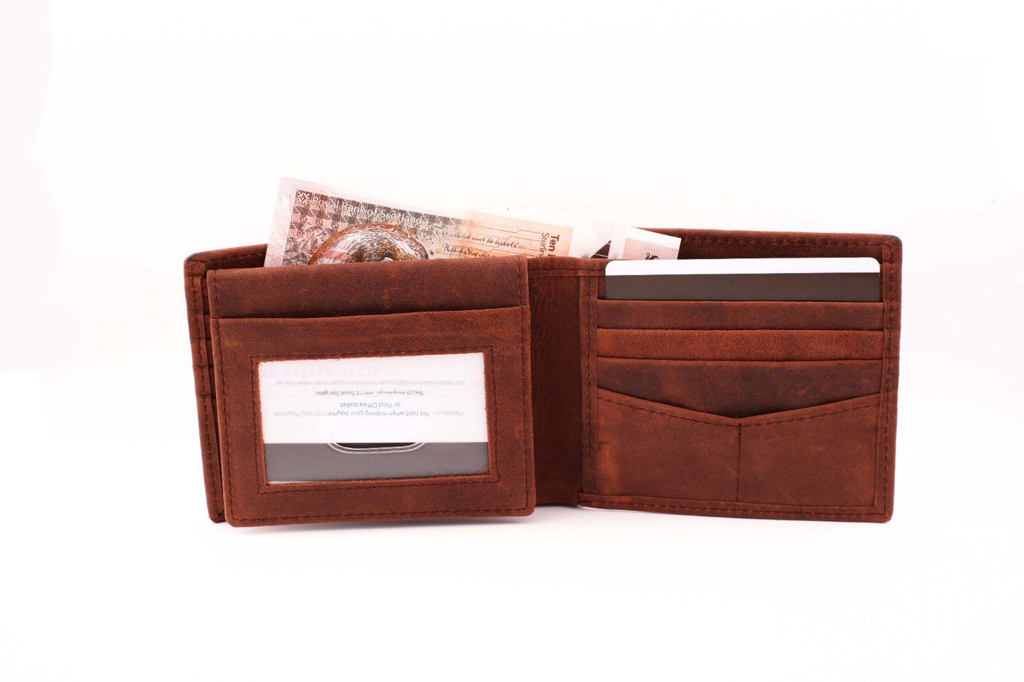 'Maverick' Crazy Horse Leather Wallet ( Three Crazy horse Shades )