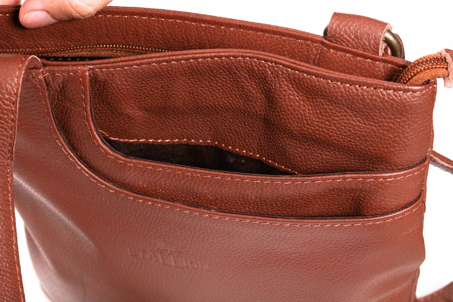 Buffalo Mild Grain Leather Cross Body bag